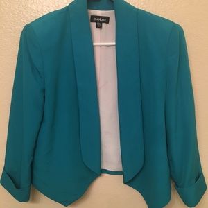 Bebe silk turquoise silk  jacket